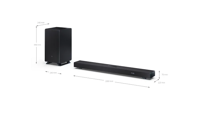 Саундбар SHARP HT-SBW53121 Black, фото № 15
