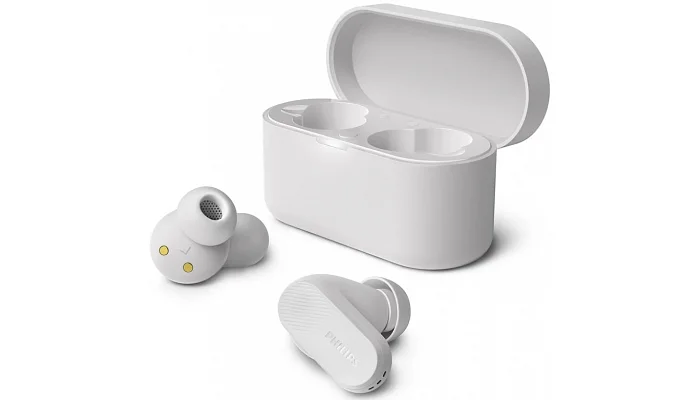 Бездротові вакуумні TWS навушники Philips TAT3509 BT 5.3 (white), фото № 1