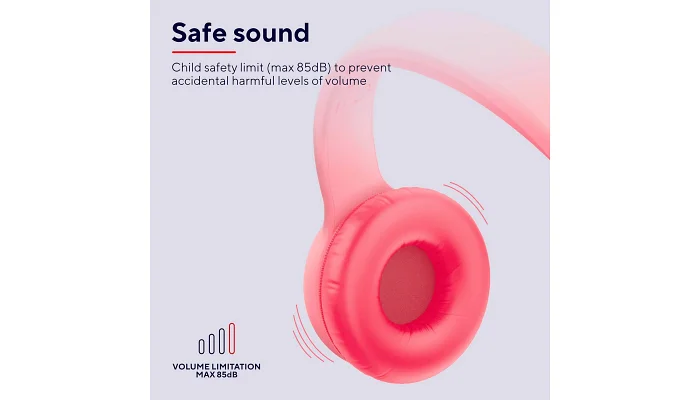 Накладні навушники Trust Nouna Headphones (pink), фото № 10