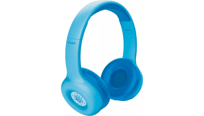 Бездротові накладні навушники On-ear Trust Nouna Kids, Wireless (blue), фото № 4