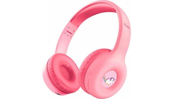 Бездротові накладні навушники On-ear Trust Nouna Kids, Wireless (pink), фото № 1