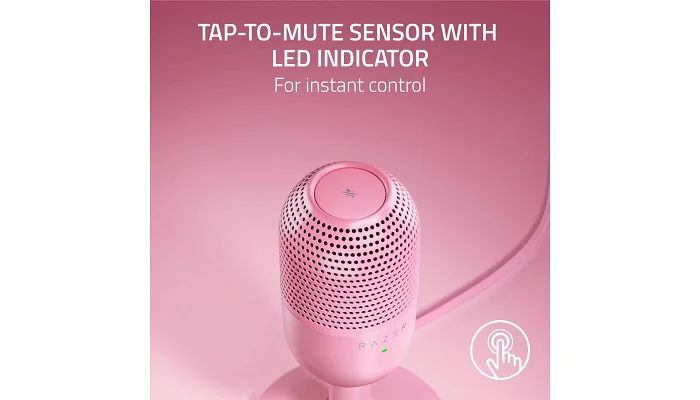 Мікрофон для геймерів Razer Seiren V3 Mini Quartz, фото № 6