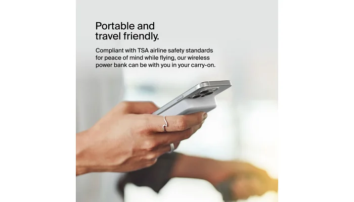 Зовнішній акумулятор (повербанк) Belkin 8000 мАч, MagSafe Wireless, білий, фото № 11