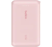 Зовнішній акумулятор (повербанк) Belkin 10000 мАг, 20Вт, USB-C, рожевий