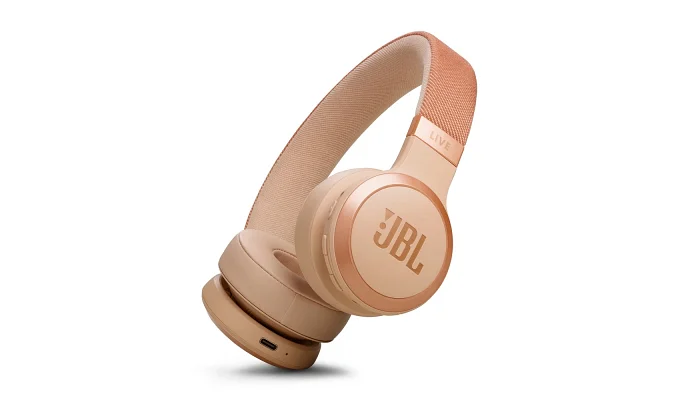 Беспроводные накладные наушники JBL LIVE 670 NC Sandstone, фото № 4