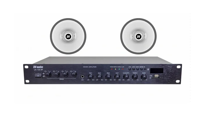 Комплект звуку DV audio LA1002SH50 для приміщень до 1200 м², фото № 1