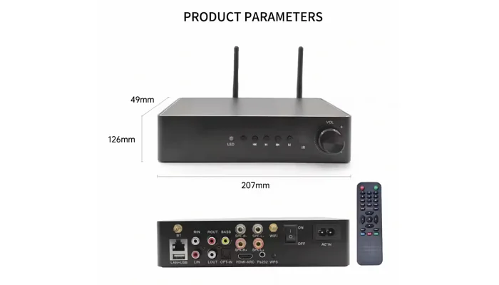 Мережевий музичний програвач DV audio WMP-260 PRO, фото № 3