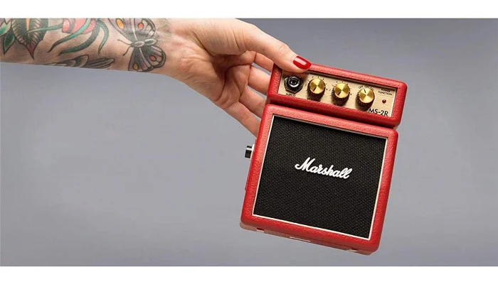 Портативный мини-комбоусилитель для электрогитары Marshall MS-2R, фото № 4