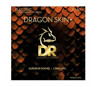Набір струн для електрогітари DR Strings DRAGON SKIN+ Electric - Medium-Heavy (10-52)