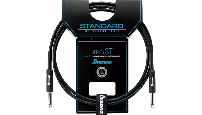Інструментальний кабель Jack 6.3 мм моно папа - Jack 6.3 мм моно папа IBANEZ SI5 INSTRUMENT CABLE 1.5M