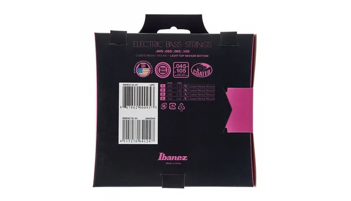 Набір струн для бас-гітари IBANEZ IEBS4C BASS GUITAR STRING, фото № 2