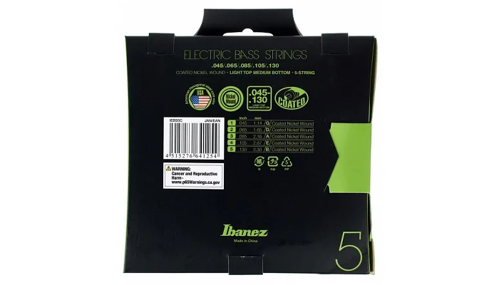 Набор струн для бас-гитары IBANEZ IEBS5C BASS GUITAR STRING, фото № 2
