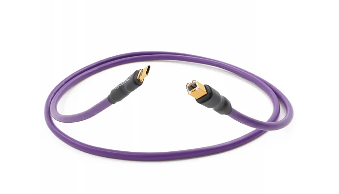 Цифровий кабель Type-B - Type-C Melodika Purple USB 2.0 cable type C-B, 3.0m, фото № 1