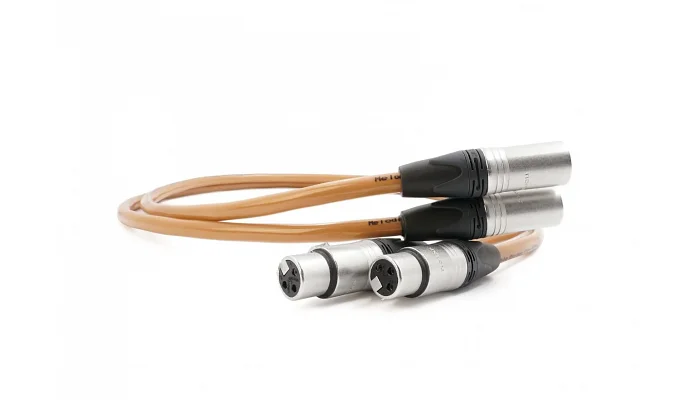 Міжблочний кабель 2 x XLR-мама – 2 x XLR-тато Melodika Brown Sugar Interconnect cable, 1.5m, фото № 2
