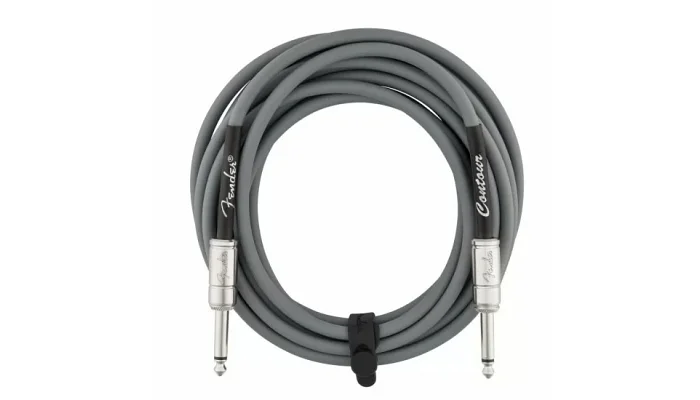 Інструментальний кабель Jack 6,3 мм моно папа - Jack 6,3 мм моно папа FENDER CABLE CONTOUR SERIES 15' INCA SILVER, фото № 2
