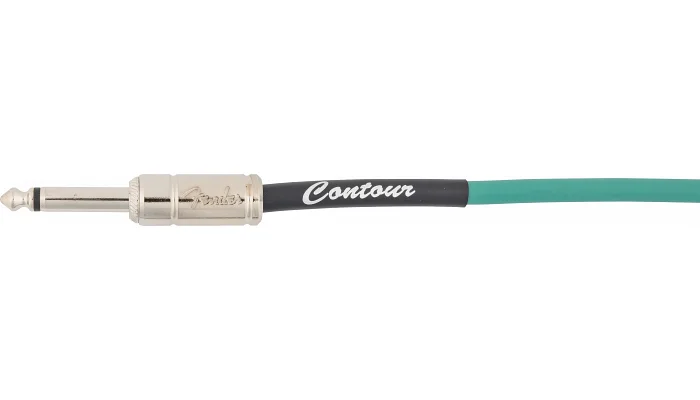 Інструментальний кабель Jack 6,3 мм моно папа - Jack 6,3 мм моно папа FENDER CABLE CONTOUR SERIES 10' SHERWOOD GREEN, фото № 3
