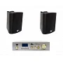 Комплект звука из 2х колонок и усилителя мощности 4all Audio SET 2xWALL 420 IP Black 1xPAMP-60-BT