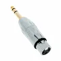 Адаптер XLR 3-контактний мама → джек 6,35 мм тато Seetronic MA3FP3