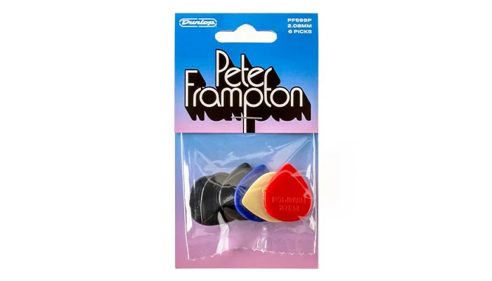 Медіатори DUNLOP PETER FRAMPTON VINTAGE JAZZ TEARDROP PICK - 6 PACK, фото № 1
