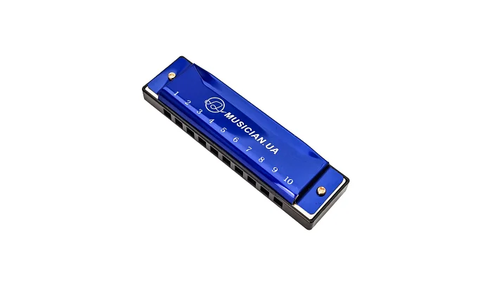 Губна гармошка Musicality H10-BL Harmonica (До) (Blue), фото № 1