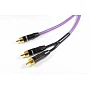 Міжблочний кабель Purple Subwoofer cable Y type RCA - 2x RCA (3м)