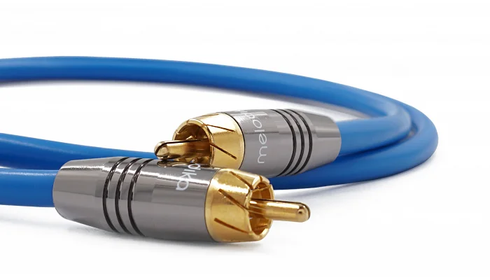 Межблочный кабель Melodika SBSW30 Subwoofer cable (RCA-RCA) Sky Blue (3m), фото № 1