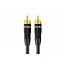 Міжблочний кабель Melodika Purple Cable interconnect 2xRCA - 2xRCA Black Edit (1,5 м)