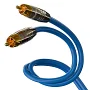 Міжблочний кабель Melodika Sky Blue Phono cable 2xRCA - 2xRCA із заземленням (3м)