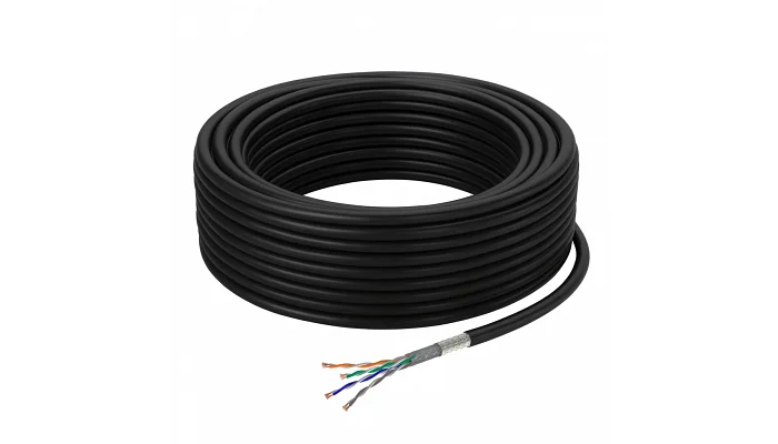 Гнучкий мережевий кабель для зовнішнього використання OD S/UTP CAT 5Е SL patch 4*2*AWG26/19 (25 метрів), фото № 2