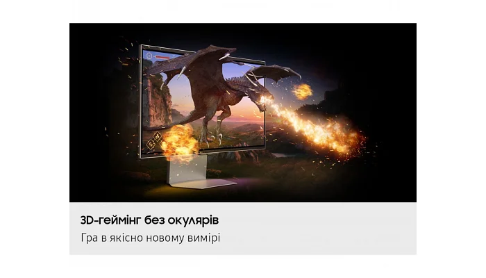 Монітор Samsung Odyssey 3D G90XF 27" DP, USB, MM, IPS, 3840x2160, 165Hz, 1ms, фото № 16