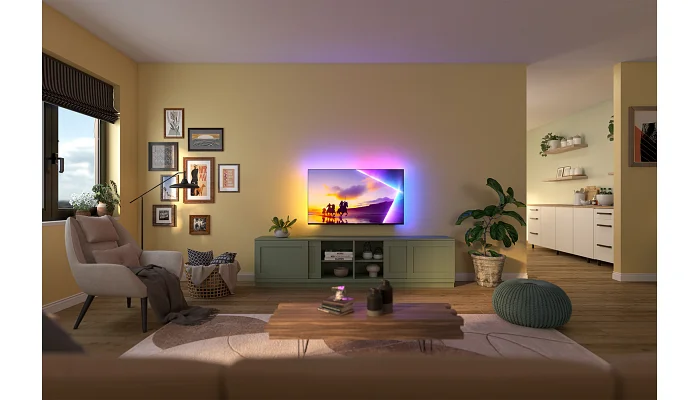 Телевізор Philips 55PUS8510/12 55" QLED 4K 60Hz Smart Titan OS Black Ambilight, фото № 4