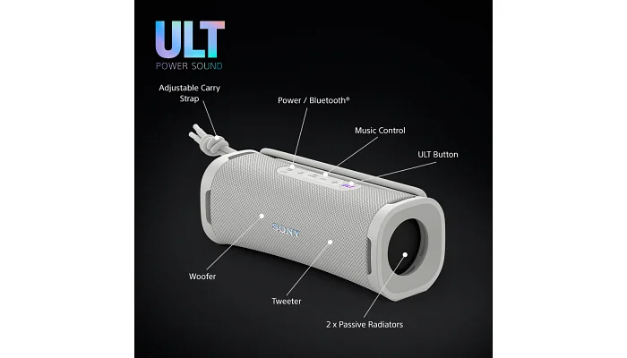 Бездротова портативна Bluetooth колонка Sony ULT FIELD 1 (white), фото № 7