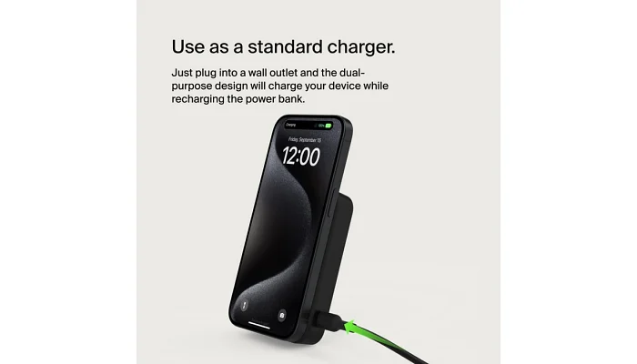 Портативний зарядний пристрій Power Bank Belkin 10000мАг, MagSafe Wireless, фото № 8
