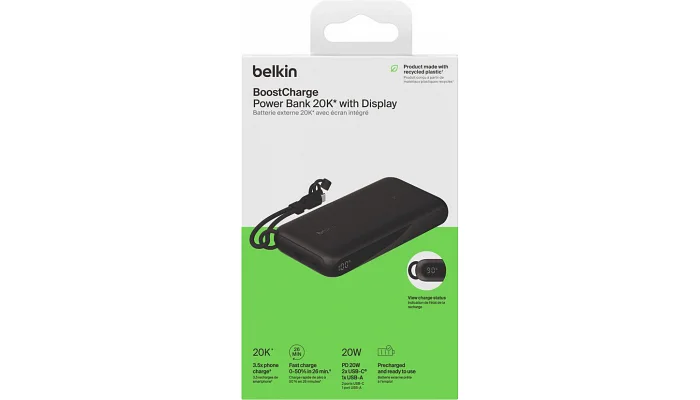 Аккумулятор портативный  (повербанк) литий-ионный Belkin 20000 мАч, фото № 9