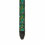 Гітарний ремінь DUNLOP JH27 BLACKLIGHT LOVE DROPS BLUE STRAP