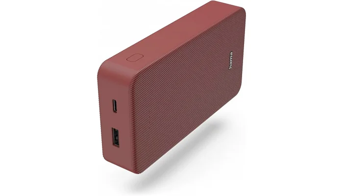 Зовнішній акумулятор (повербанк) Bank Hama 20000 mAh (red), фото № 2