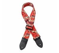 Гитарный ремень Alfabeto STRP1010-RD (Red)