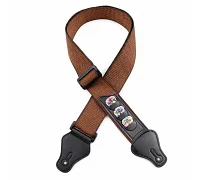 Гітарний ремінь Alfabeto STRP3030-BR (Brown)