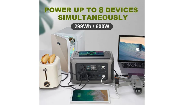 Зарядна станція ALLPOWERS R600 600W / 299Wh (LiFePO4), фото № 5