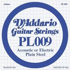 Струна для гитары DADDARIO PL009 Plain Steel 009