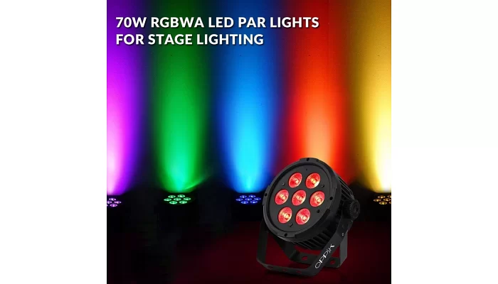 LED прожектор STLS Par S-761 RGBWA+UV, фото № 5