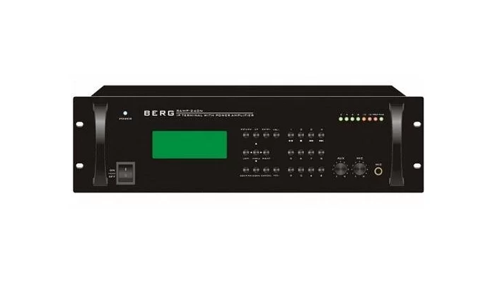 Пристрій передачі звуку по мережі з посиленням потужності BERG RAMP-240N