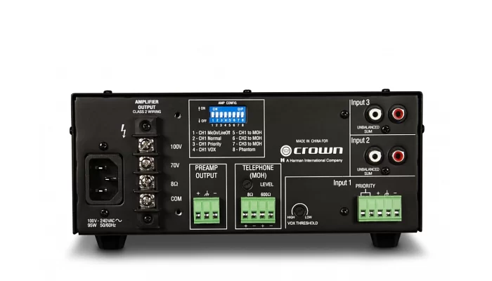 Трансляційний підсилювач потужності Crown Audio 135MA, фото № 2