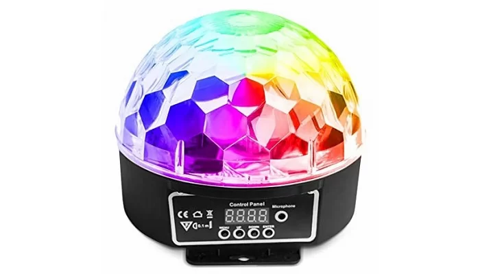 Светодиодный диско шар LED Crystal Magic Ball Free Color BALL61