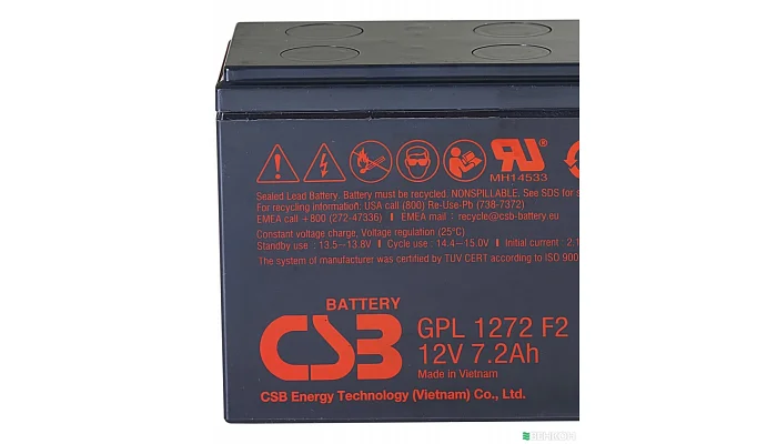 Аккумуляторная батарея CSB HR1234WF2 12V / 9Ah, фото № 2