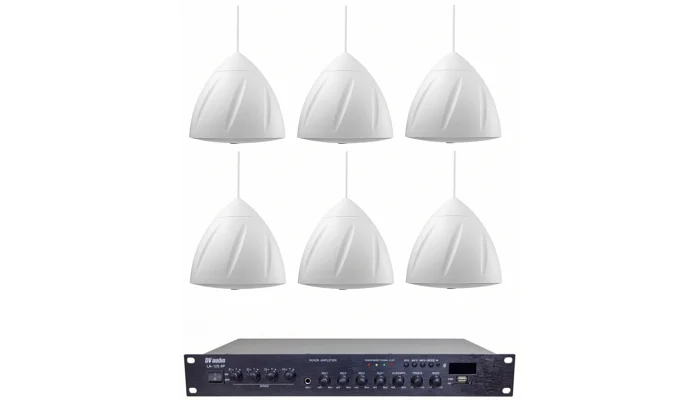 Комплект звуку DV audio LA1206PS5W для приміщень до 160 м², фото № 1