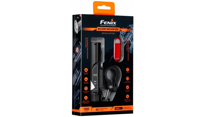 Комплект велофонаря Fenix BC26R+BC05RV20, фото № 1