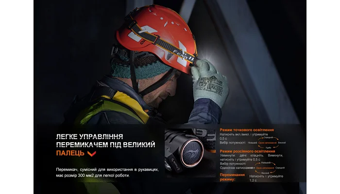 Ліхтар налобний Fenix HM71R, фото № 16