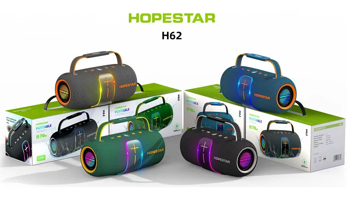 Бездротова портативна Bluetooth колонка HOPESTAR H62, фото № 4