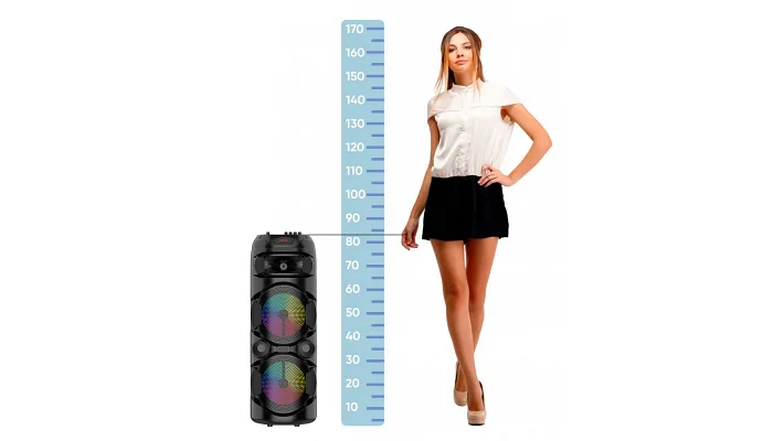 Автономна акустична система TMG ZQS-8220S (1MIC+BT+USB+FM+TWS), фото № 2